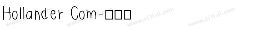 Hollander Com字体转换
